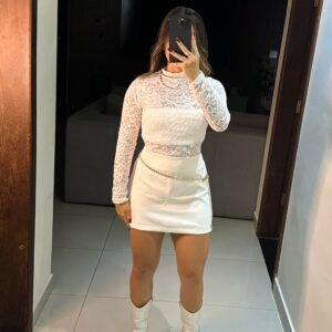 Saia Alfaiataria Branco